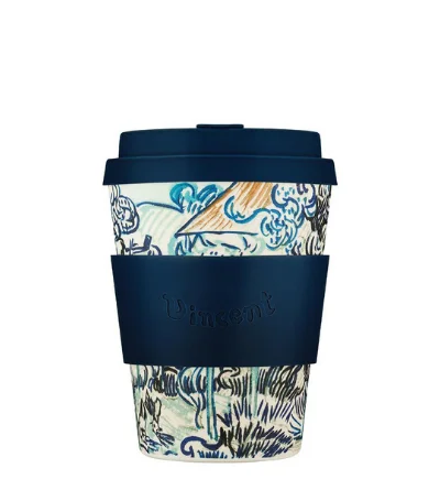 Ecoffee cup daugkartinis medžio pluošto puodelis Vincent Van Gogh